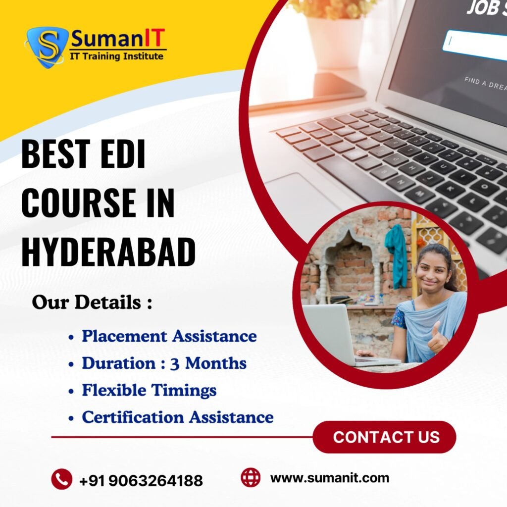 Students learning electronic data interchange and integration tools in the best EDI training institute in Hyderabad